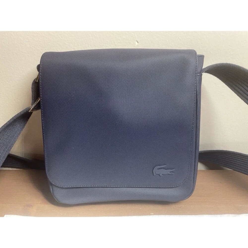 Lacoste Classic Flap Crossbody Bag | Midnight Blue | Style NH4423HC | LNC